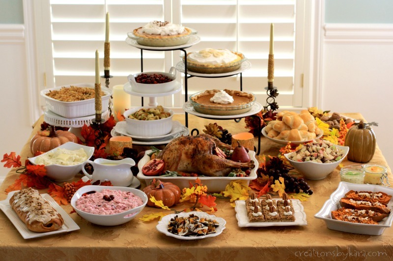 A Christmas Dinner Spread